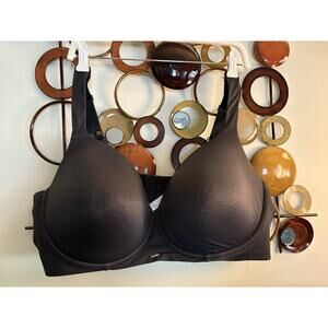 Cacique Bra Full Coverage Smooth Back Smoother Underwire Lane Bryant Black 46DDD